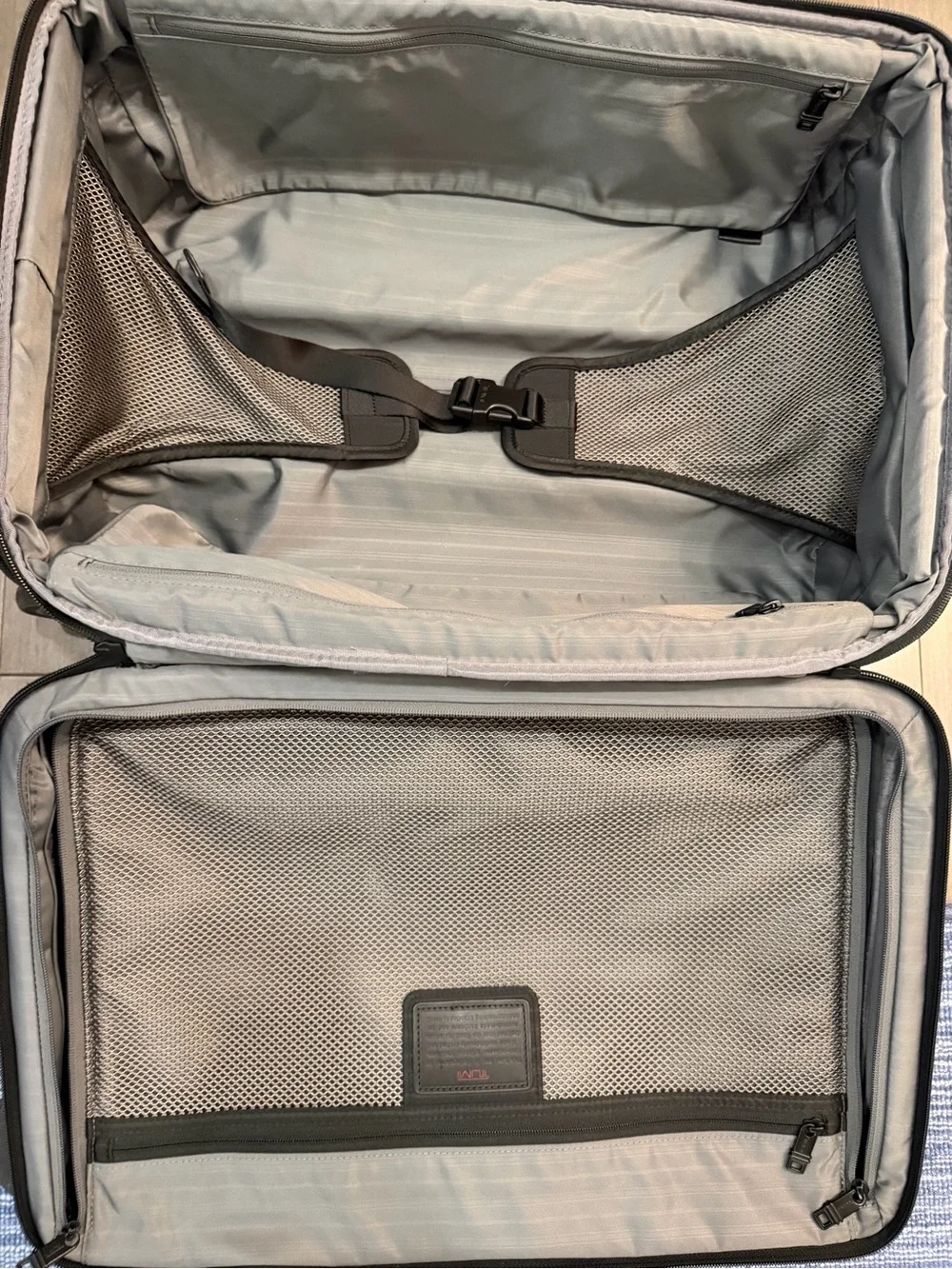 Black Tumi Alpha Roller Suitcase (Expandable)